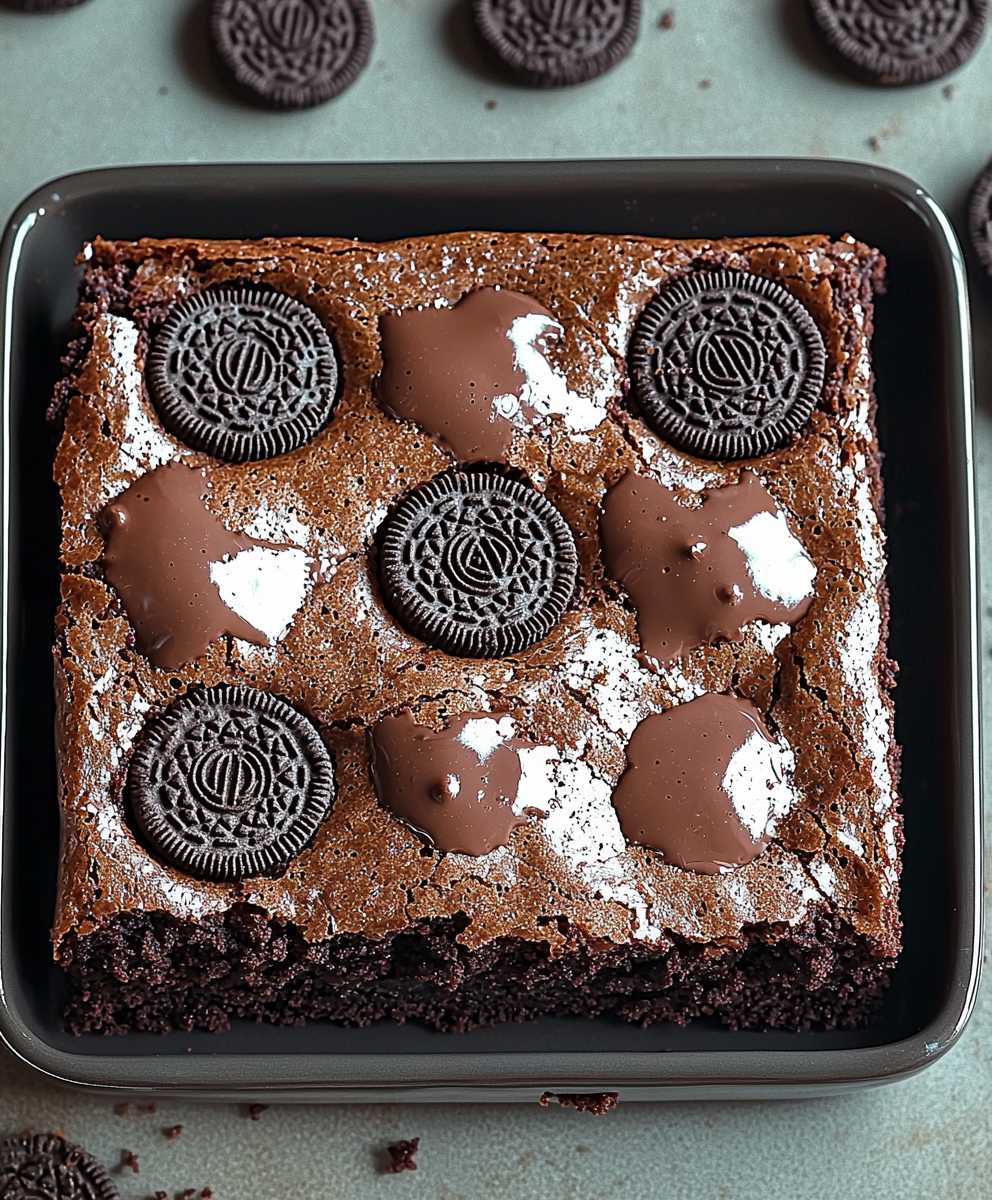 Fudgy Oreo Brownies
