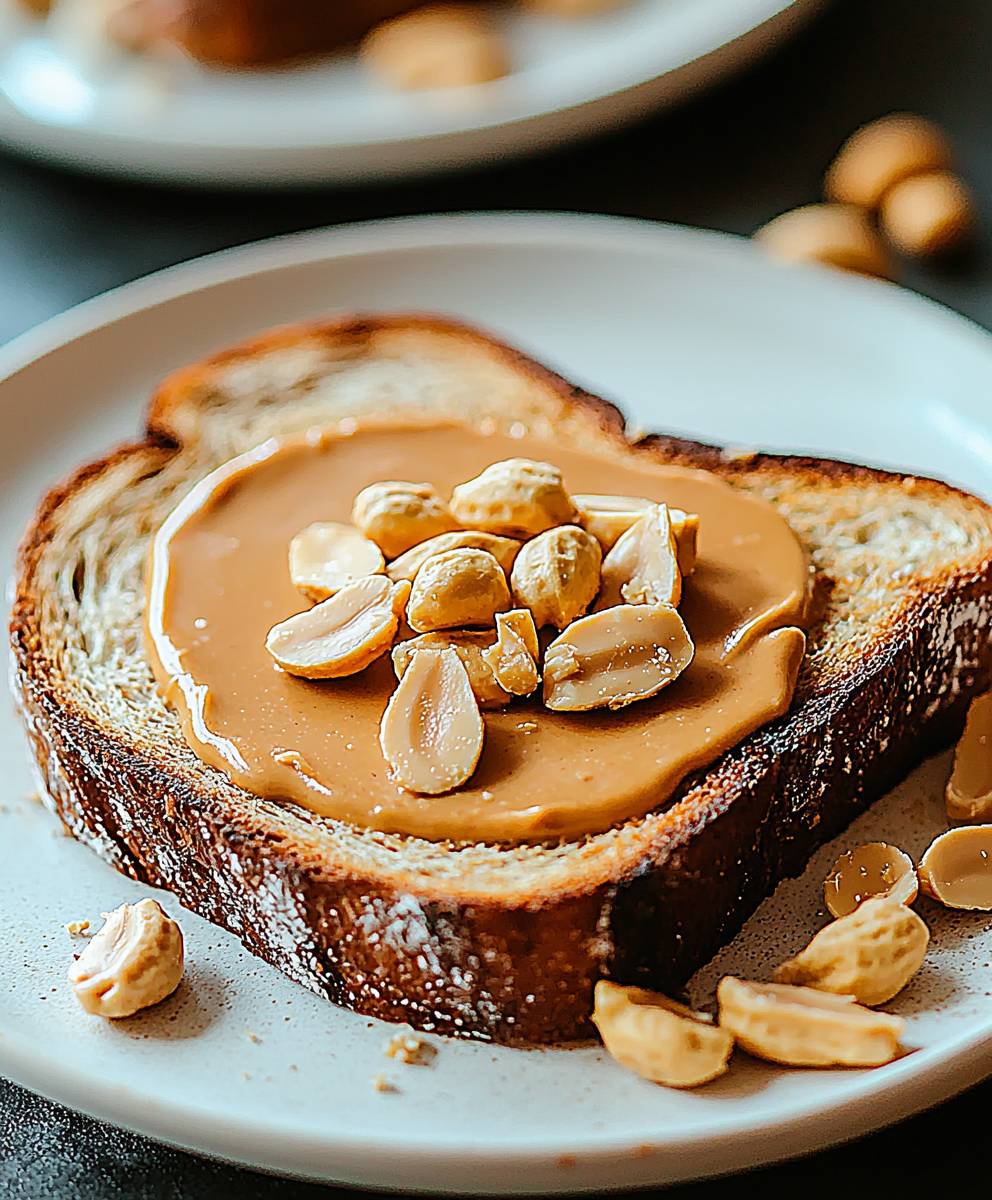 Peanut butter toast