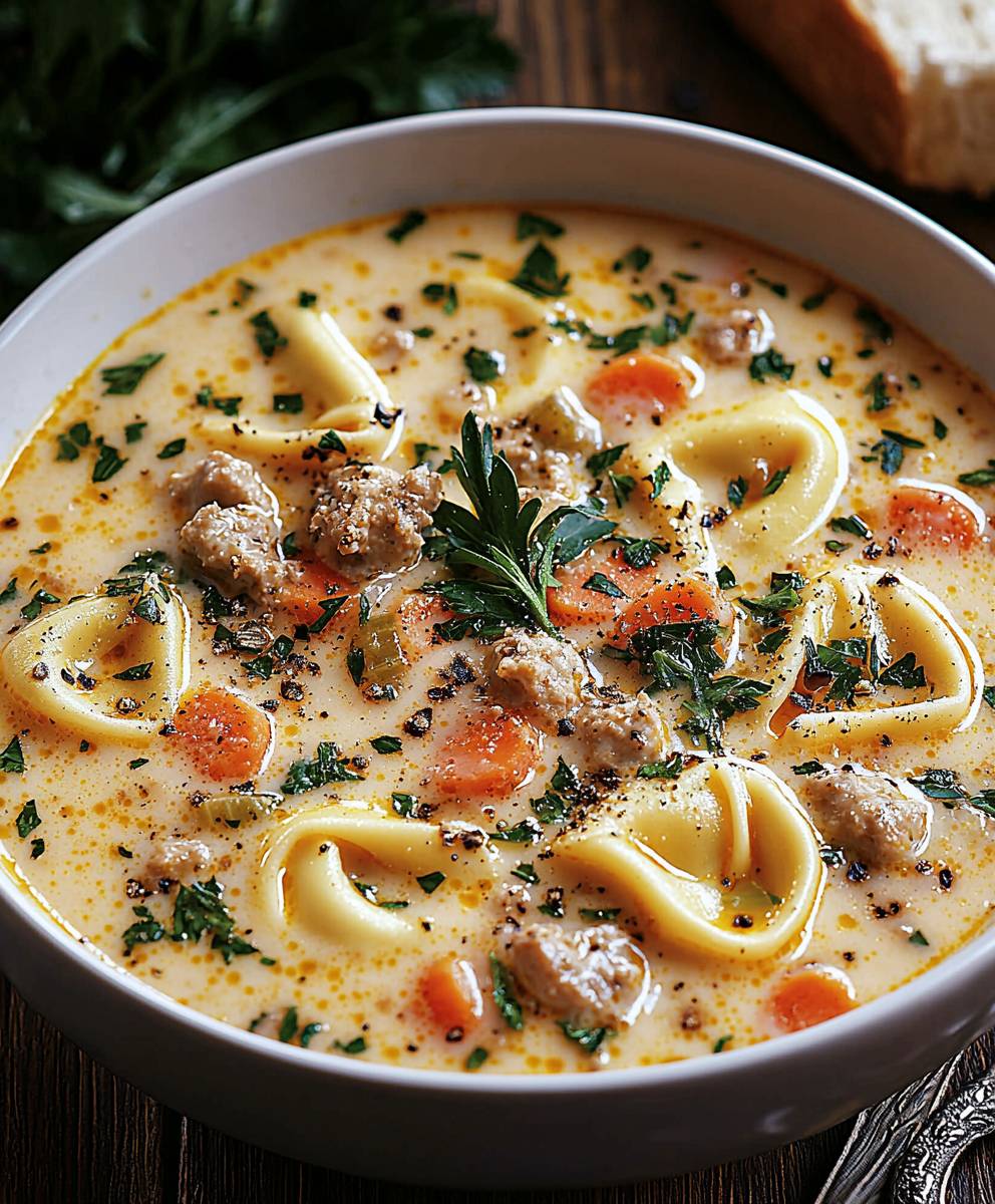 Creamy Tortellini Soup