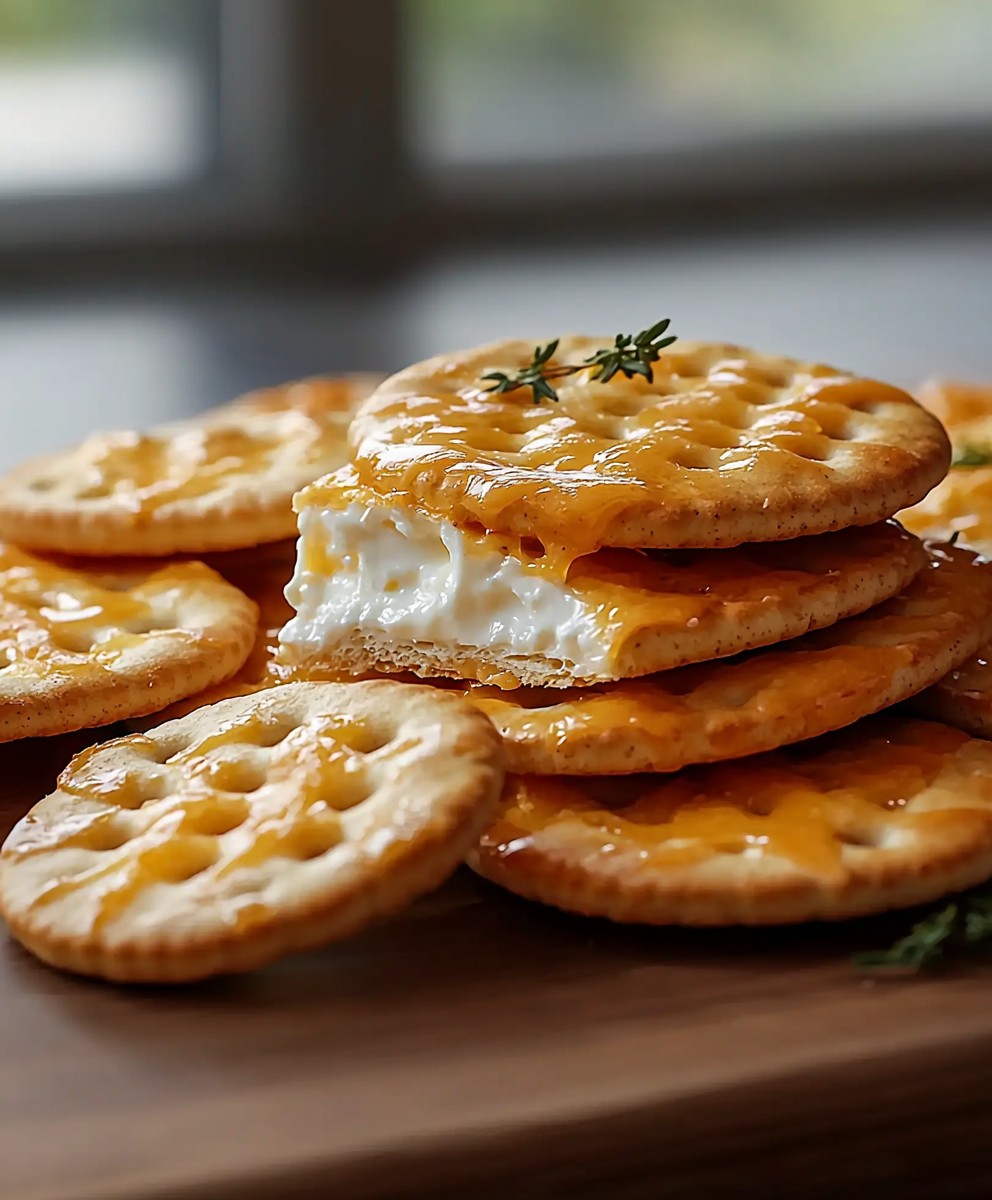 Savory cheese crackers
