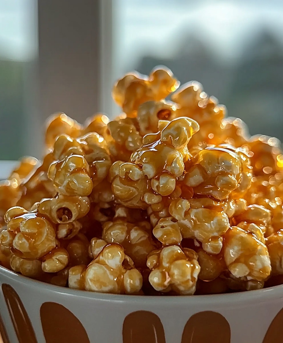 Honey glazed popcorn