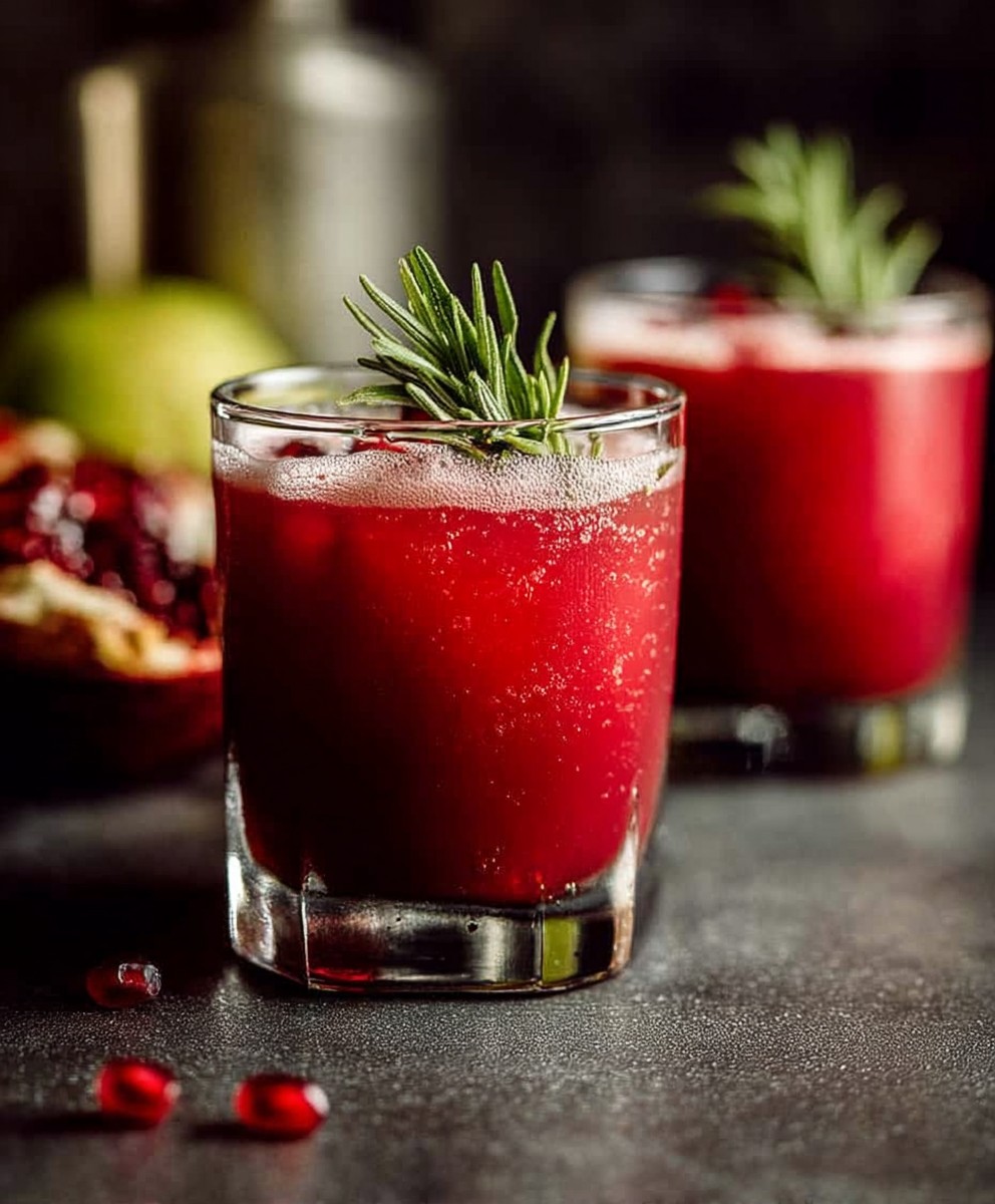 Apple cider pomegranate spritzer