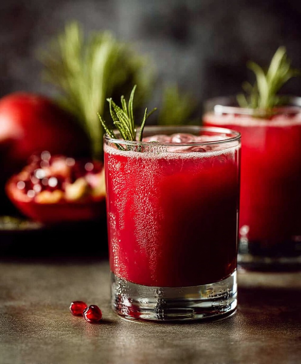Apple cider pomegranate spritzer
