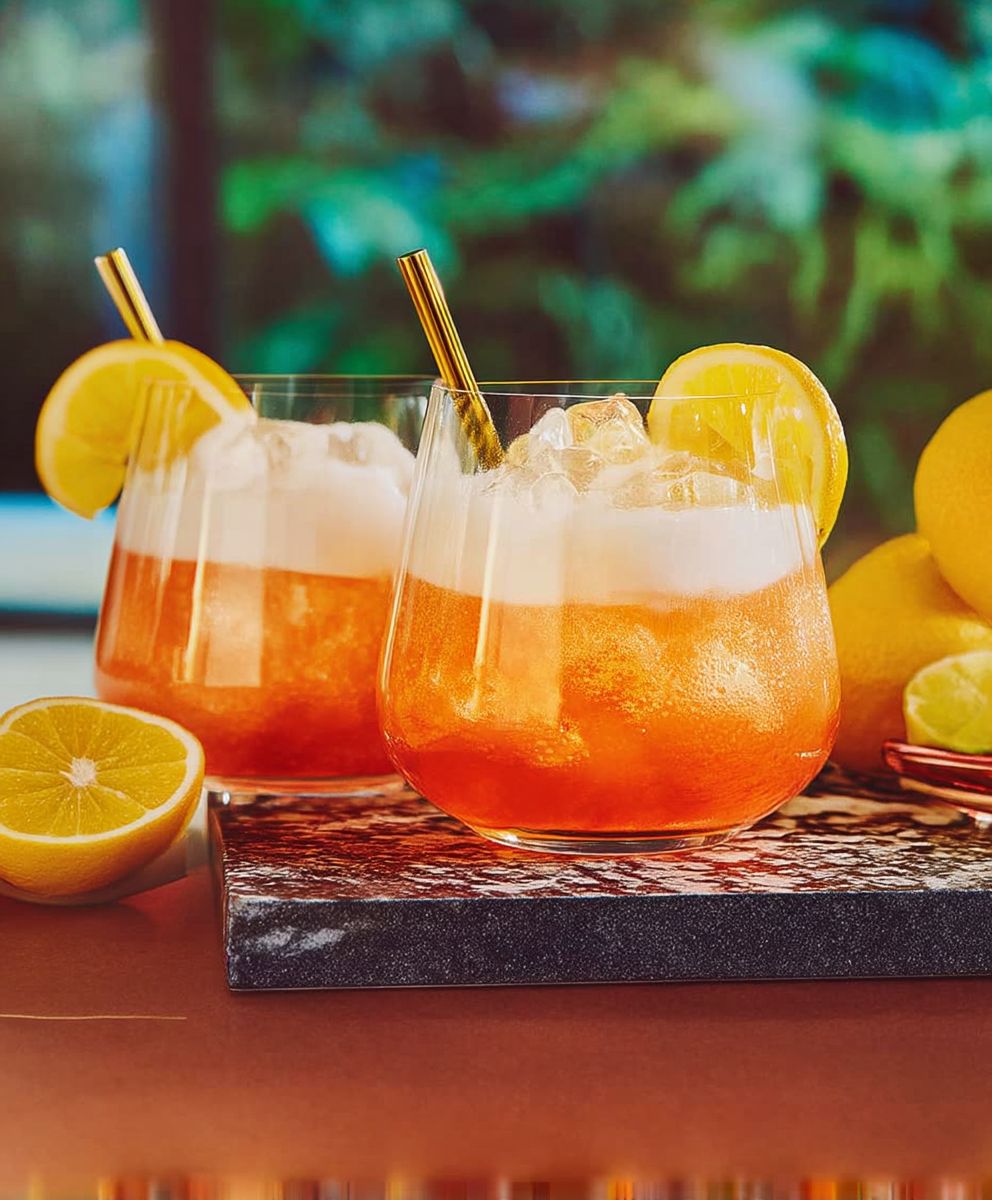 Aperol Sour Cocktail