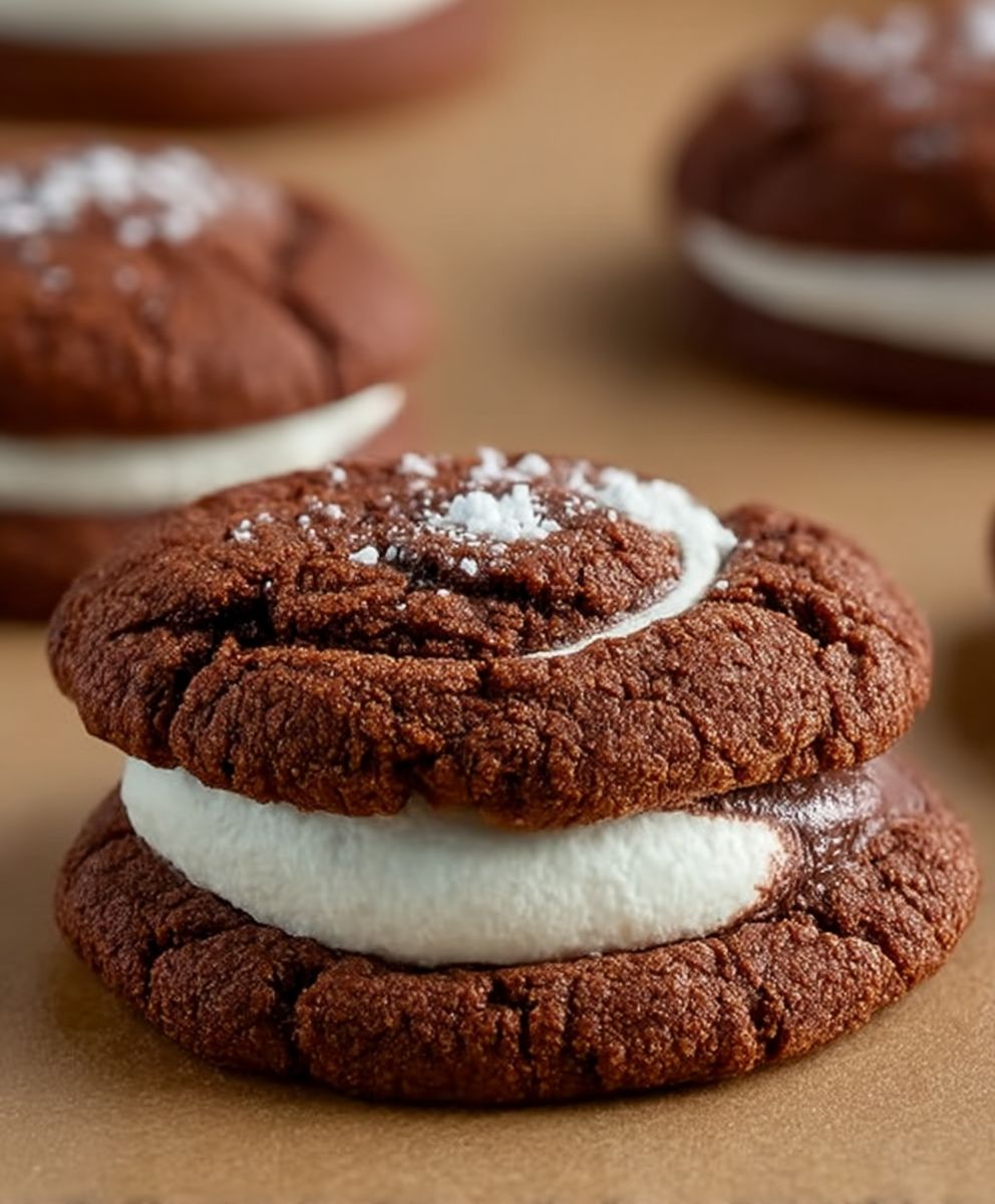 Chocolate Marshmallow Swirl Cookies