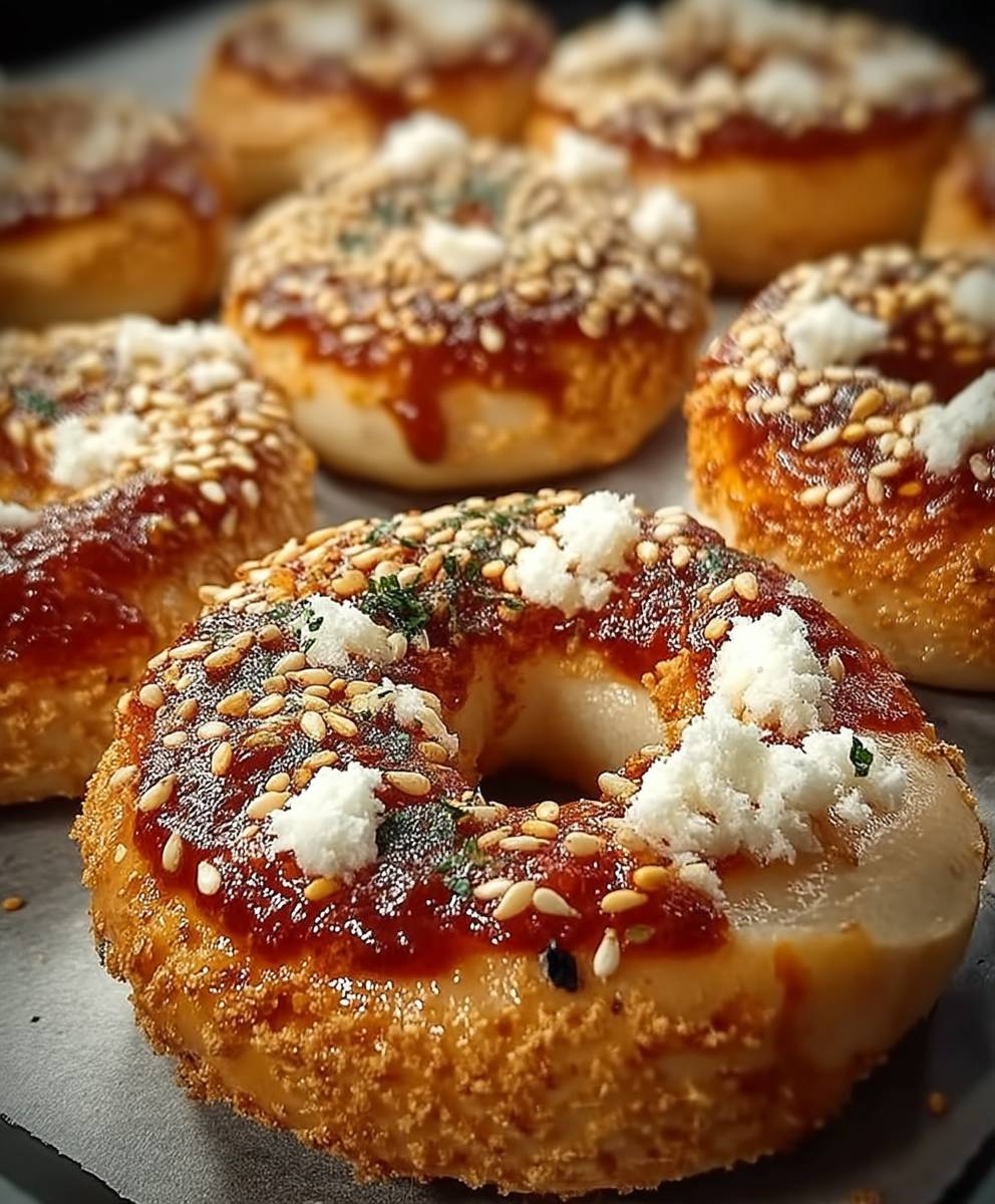 Homemade bagel bites