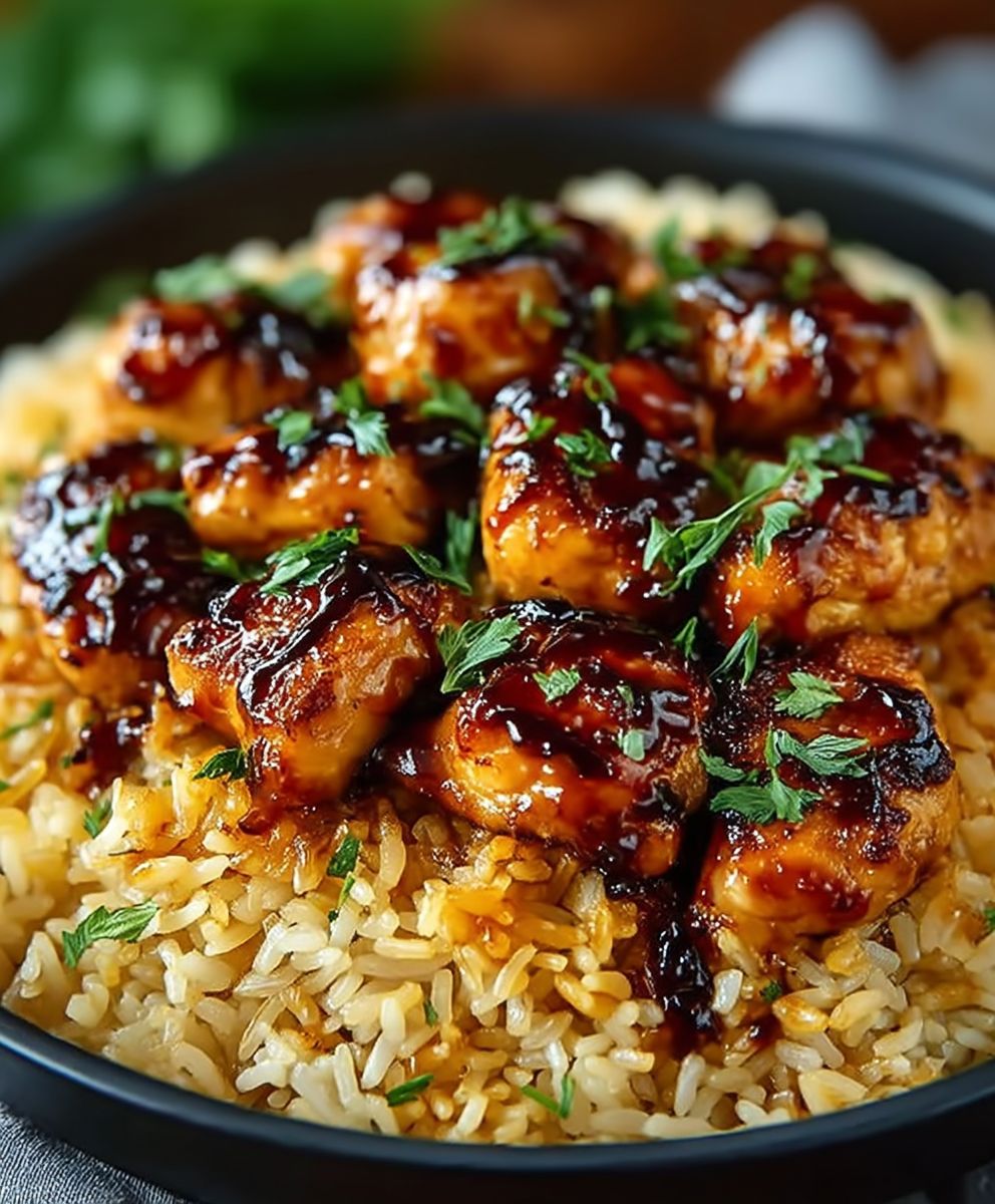 Honey BBQ Chicken Rice