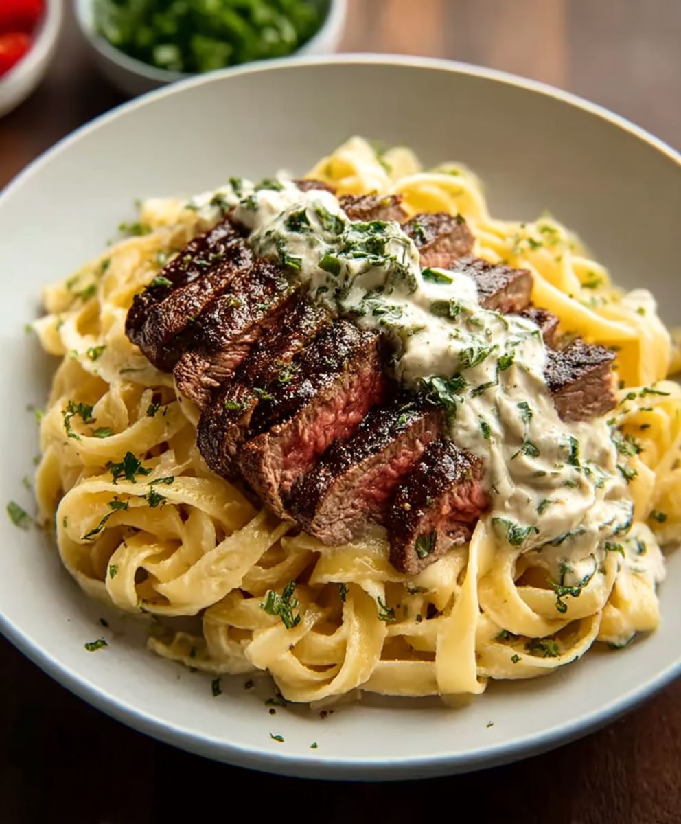 Creamy Steak Pasta