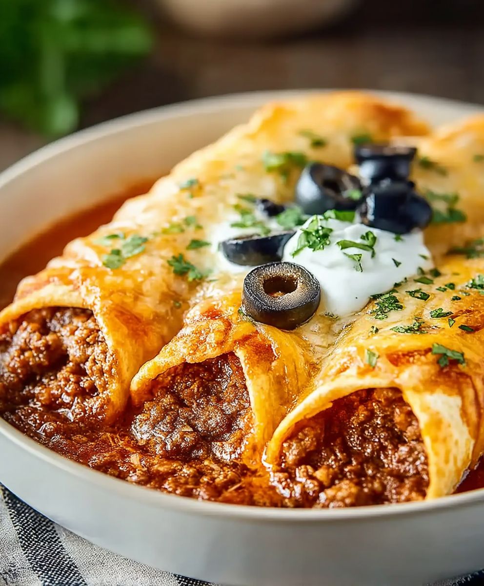 Ground Beef Enchiladas