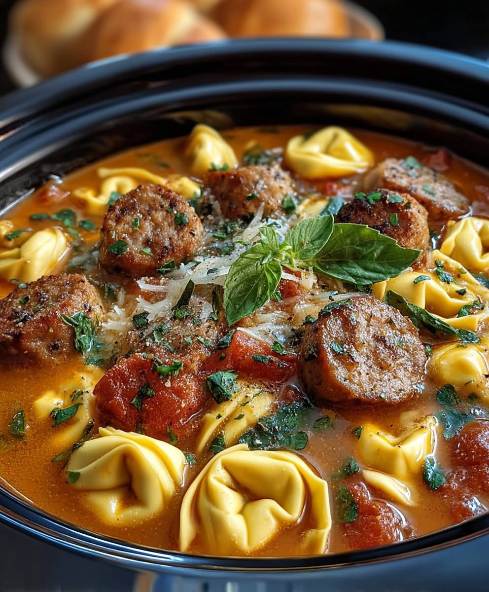 Tortellini Soup With Sausage