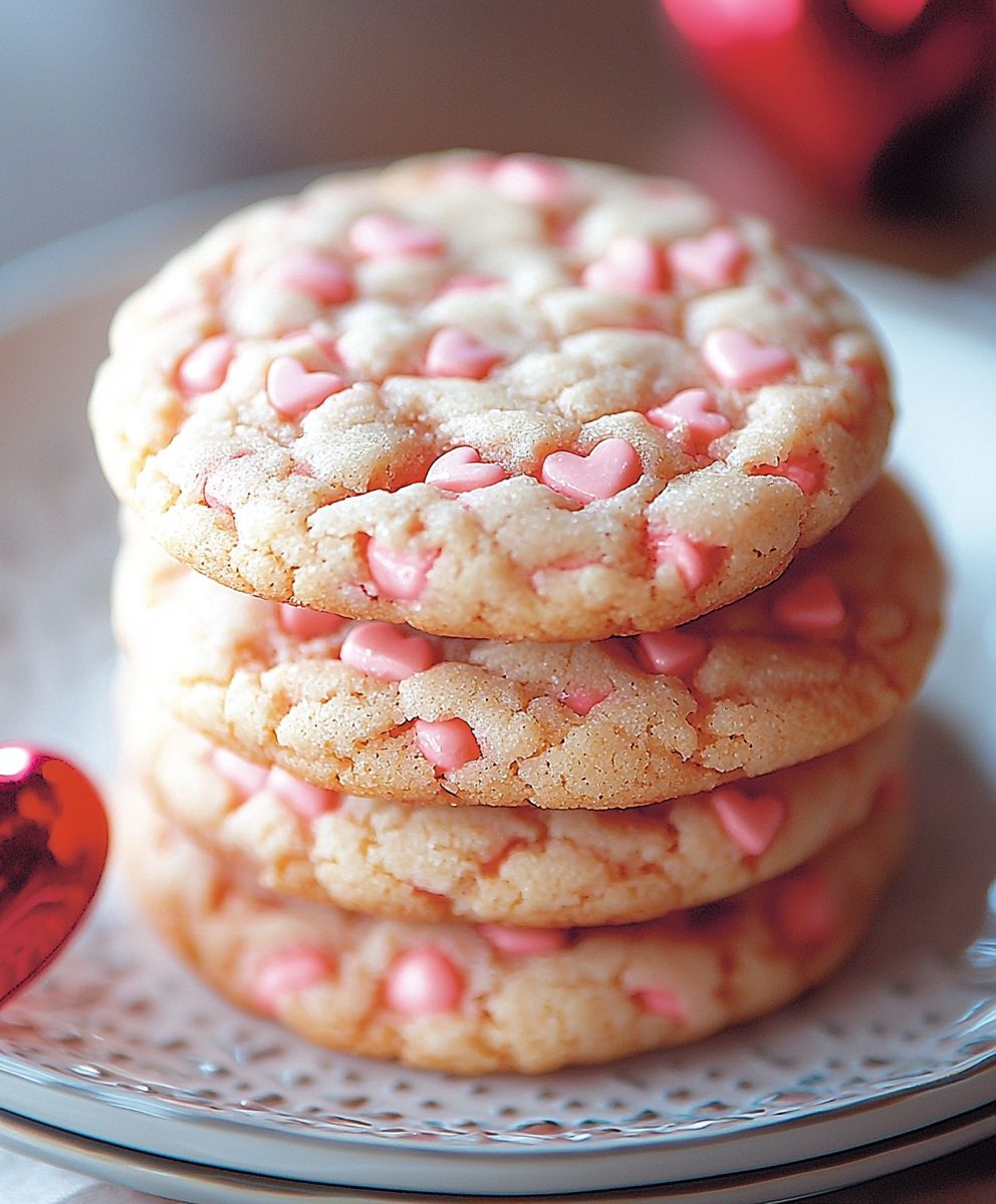 Valentines Day Cake Cookies