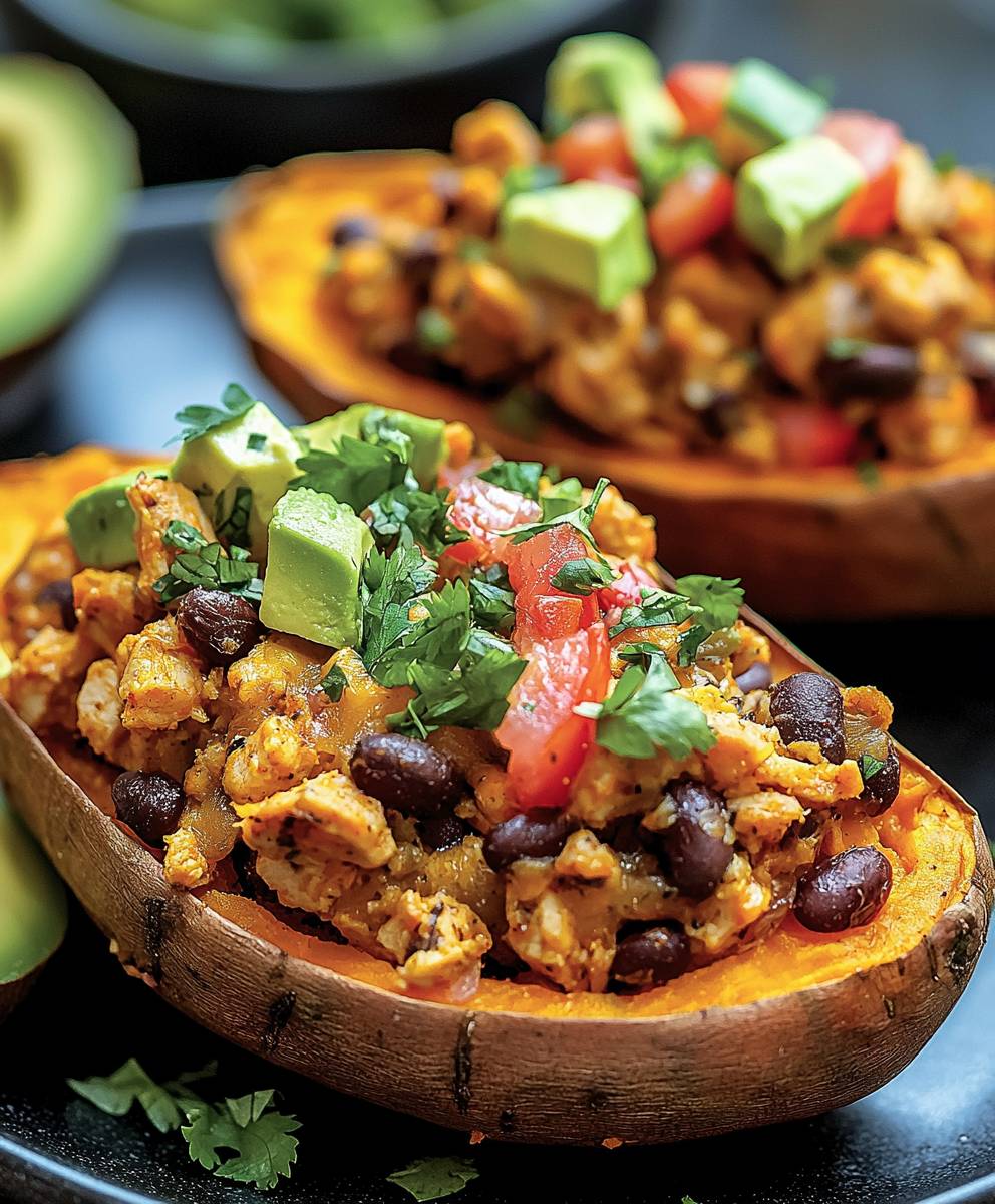 Turkey taco stuffed potatoes