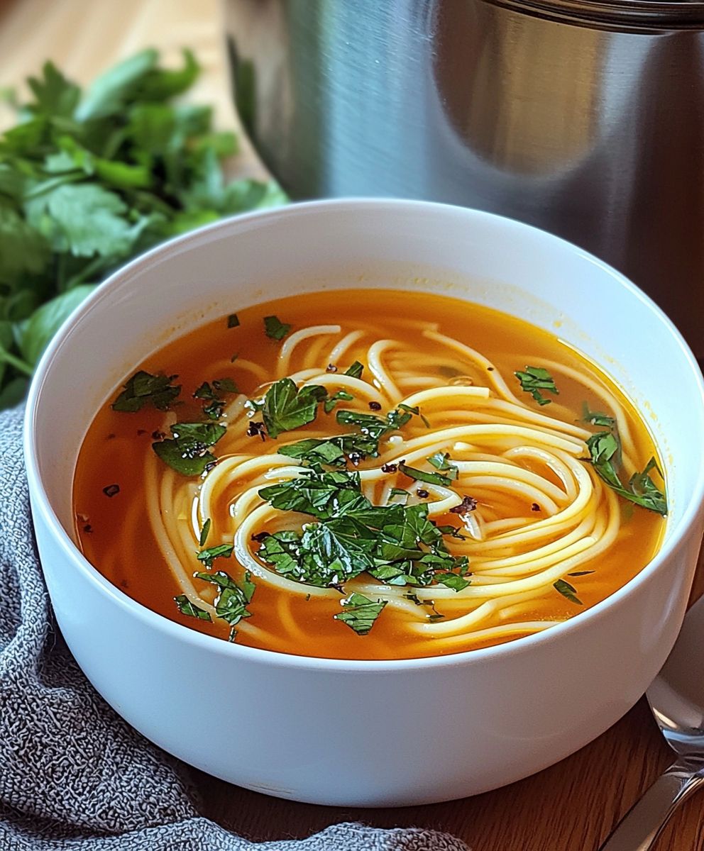 Italian noodle soup
