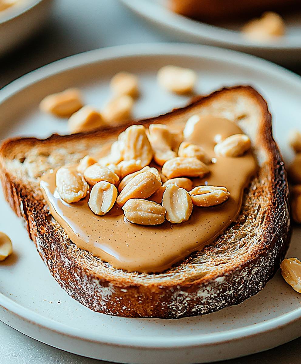Peanut butter toast