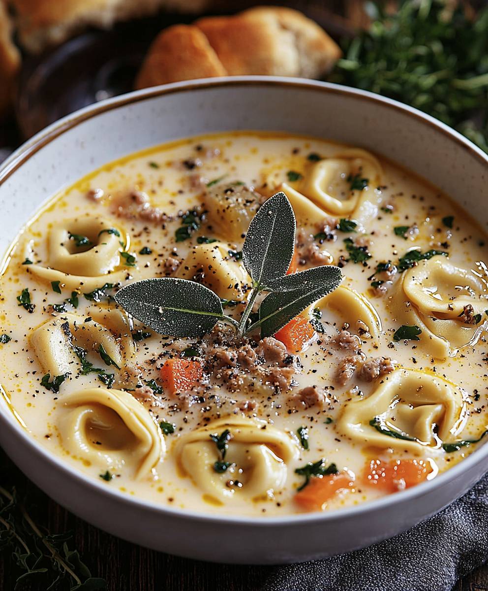 Creamy Tortellini Soup
