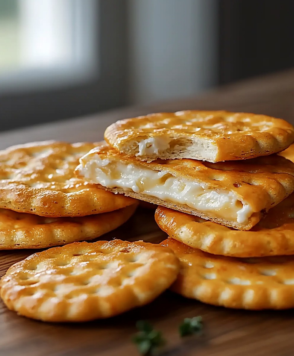 Savory cheese crackers