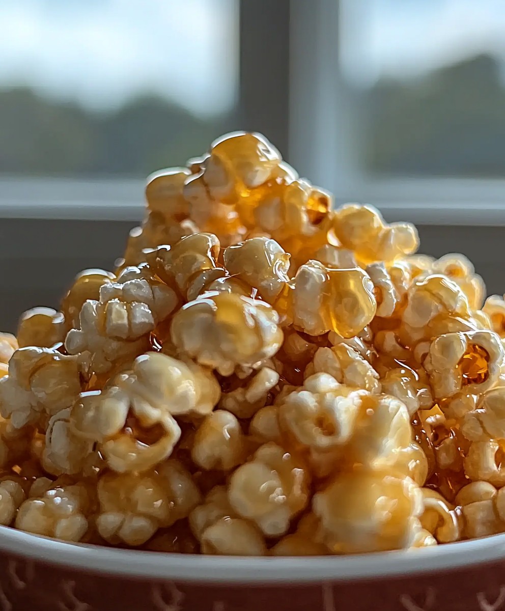 Honey glazed popcorn