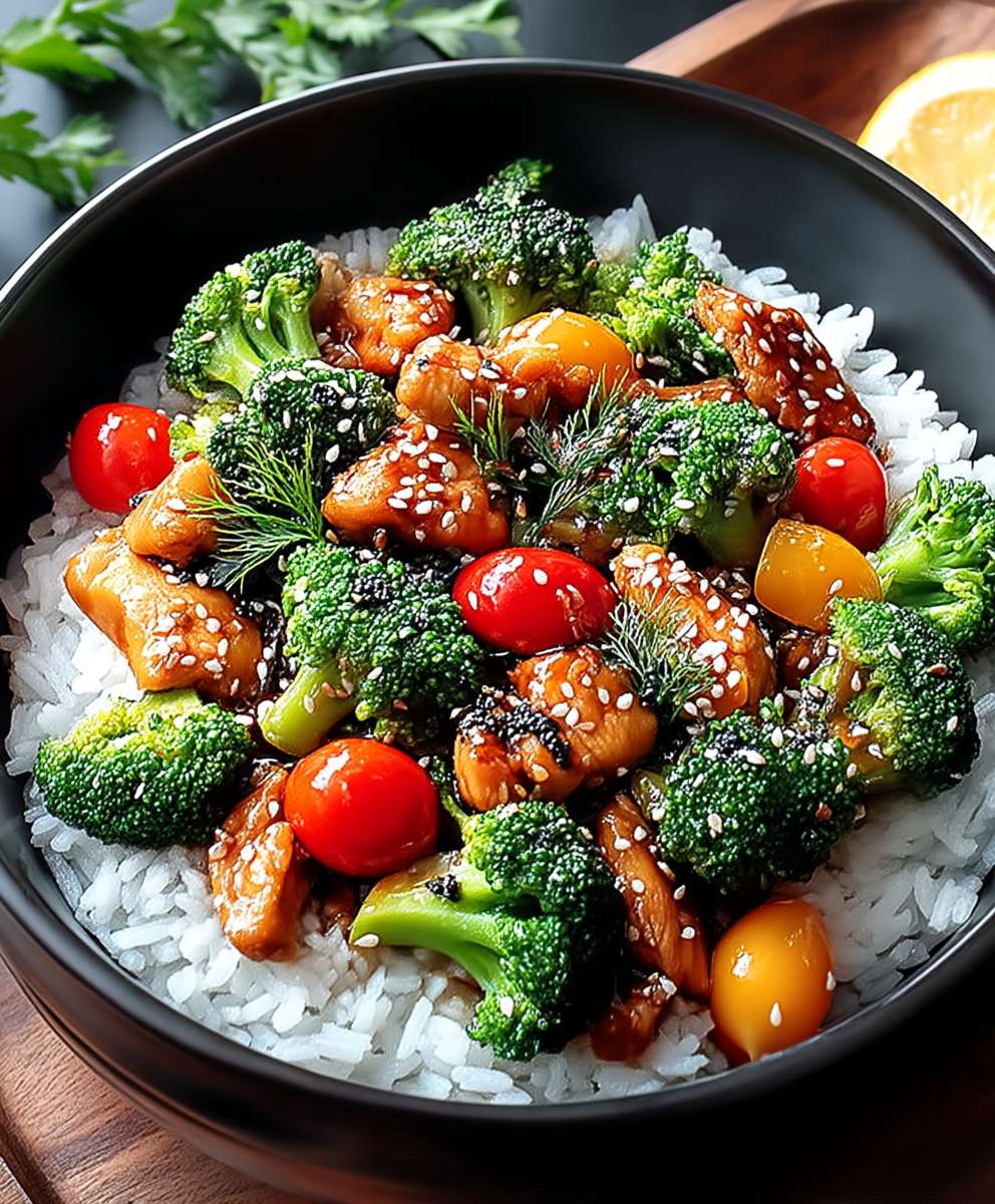 Chicken broccoli stir fry