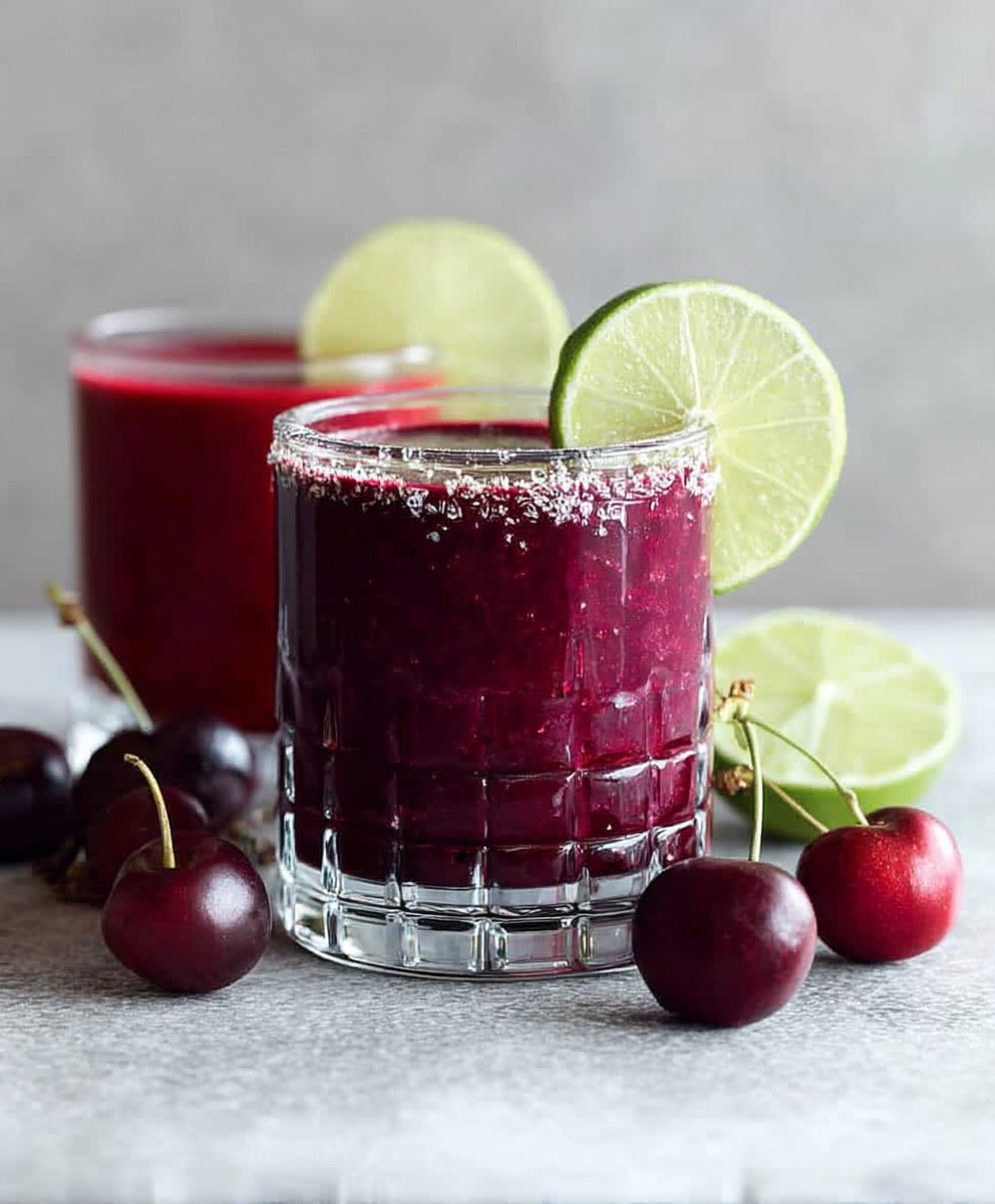 Cherry lime beet smoothie