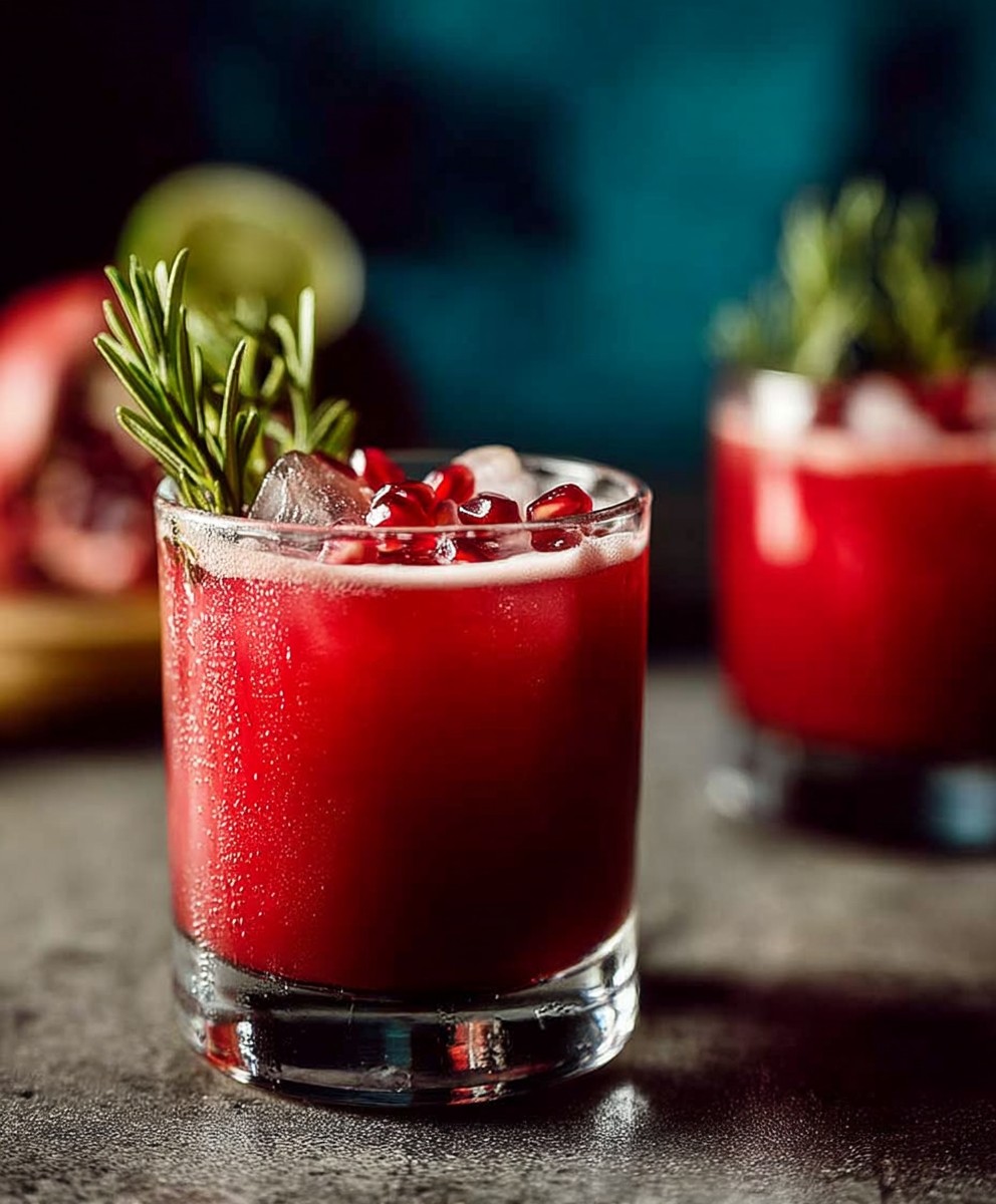 Apple cider pomegranate spritzer