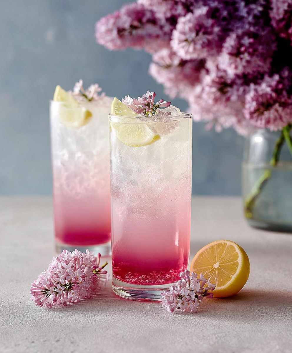 Lilac lemonade