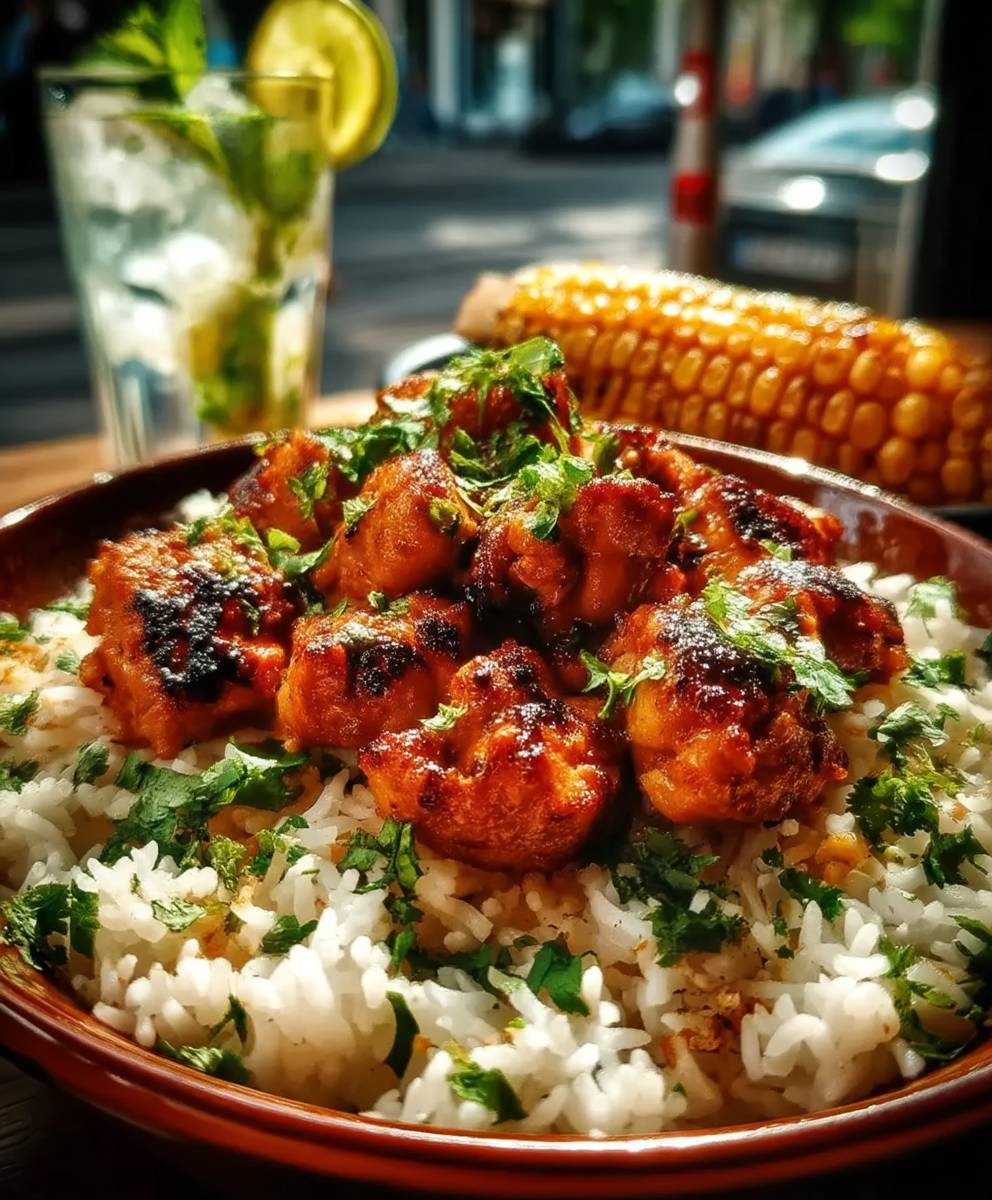 Chicken street corn bowl