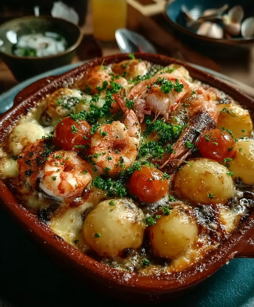 Seafood casserole