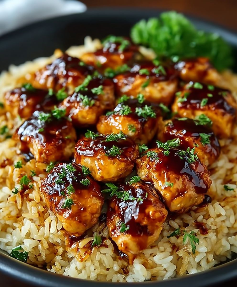 Honey BBQ Chicken Rice