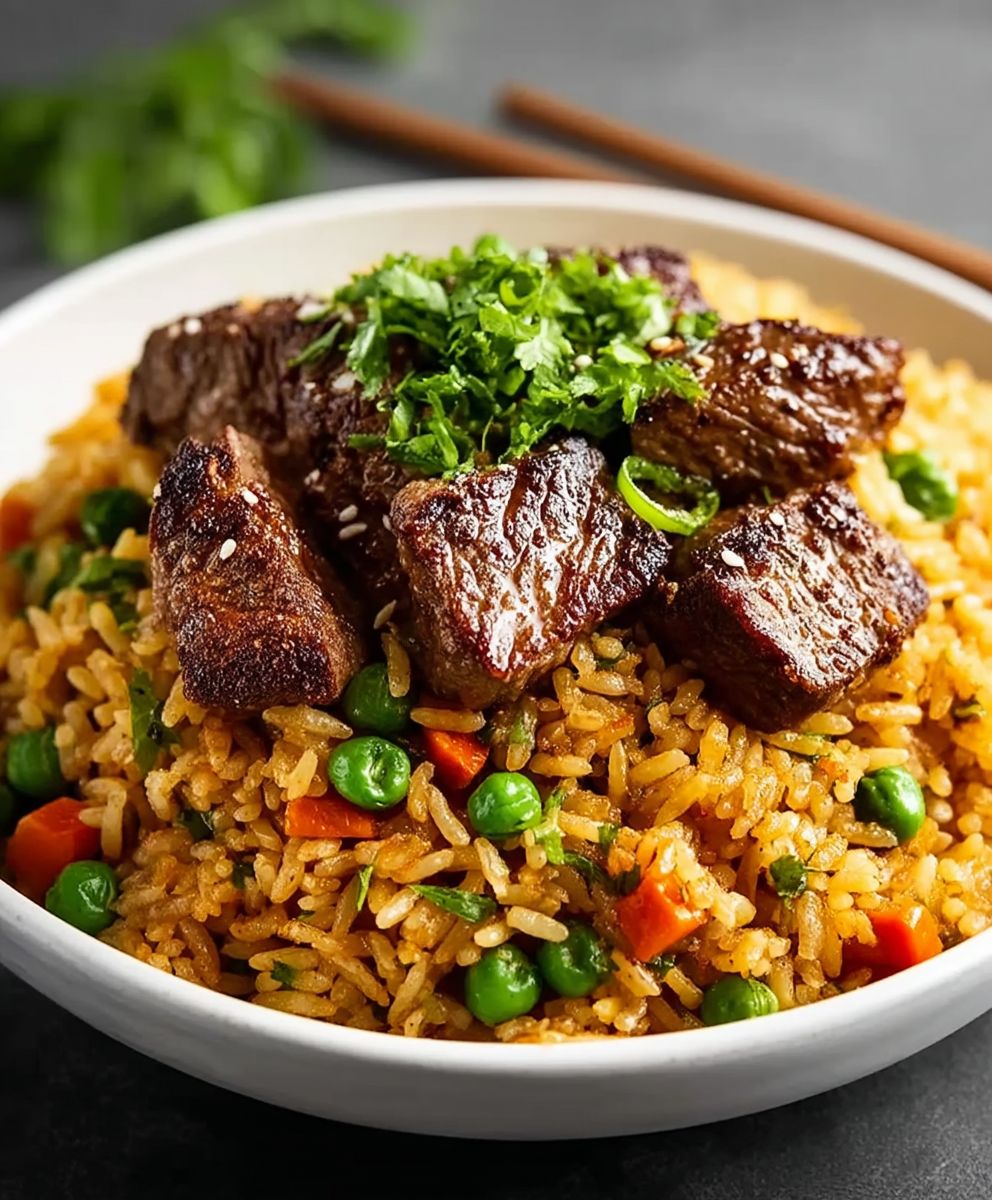Garlic Butter Steak Fried Rice