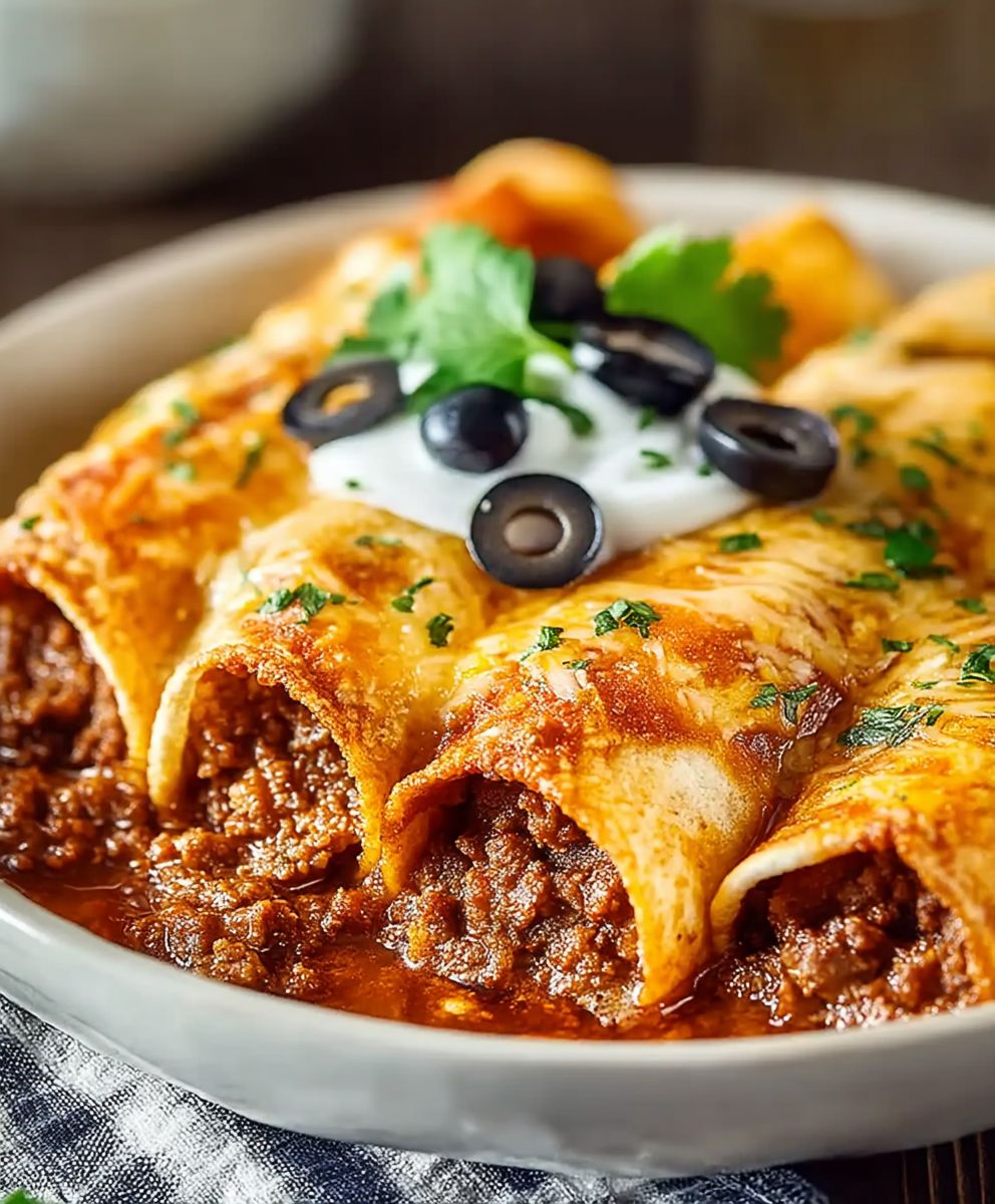 Ground Beef Enchiladas