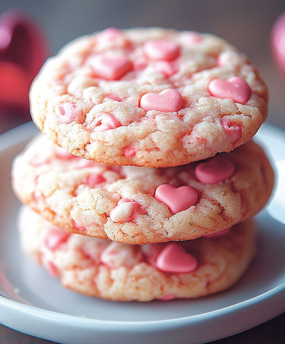 Valentines Day Cake Cookies