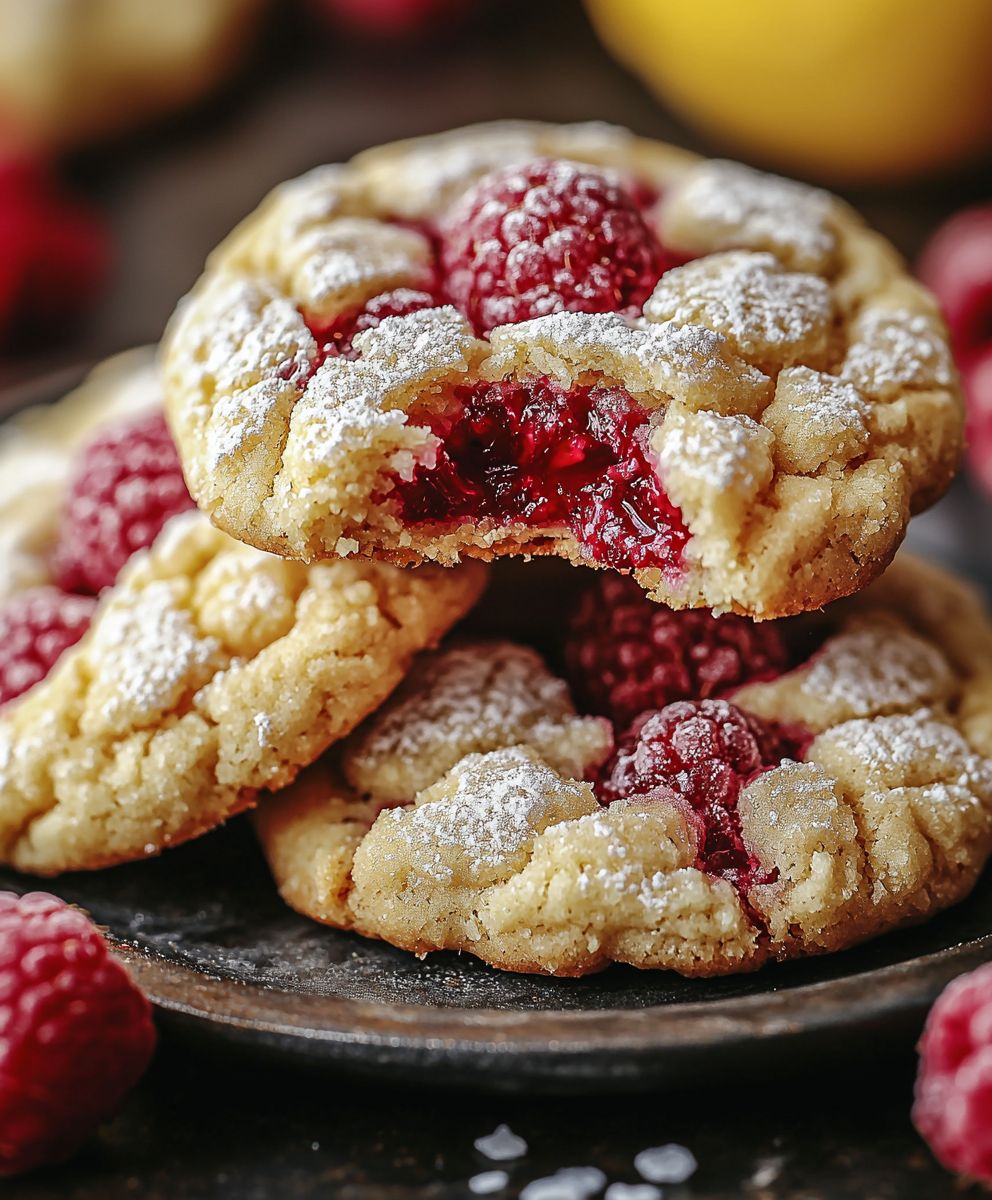 Lemon Raspberry Cookies