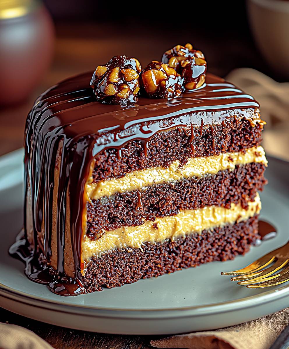 Turtle Caramel Cake