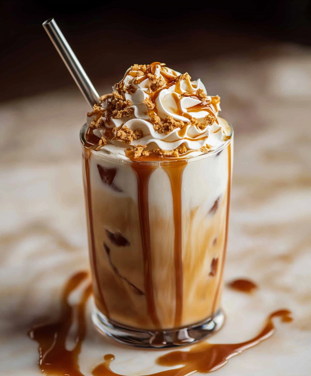 Caramel toffee iced coffee