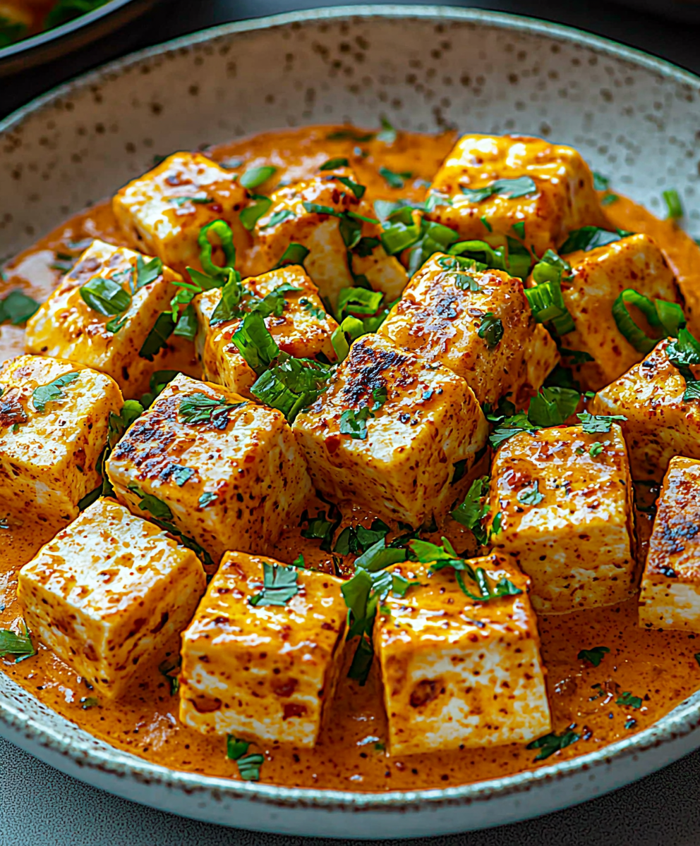 Spicy tofu coconut sauce