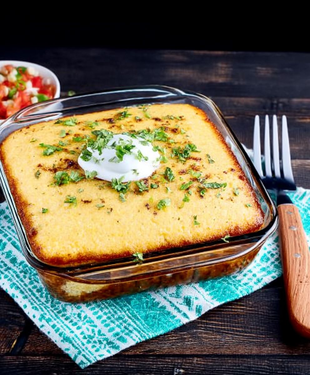 Cornbread taco casserole