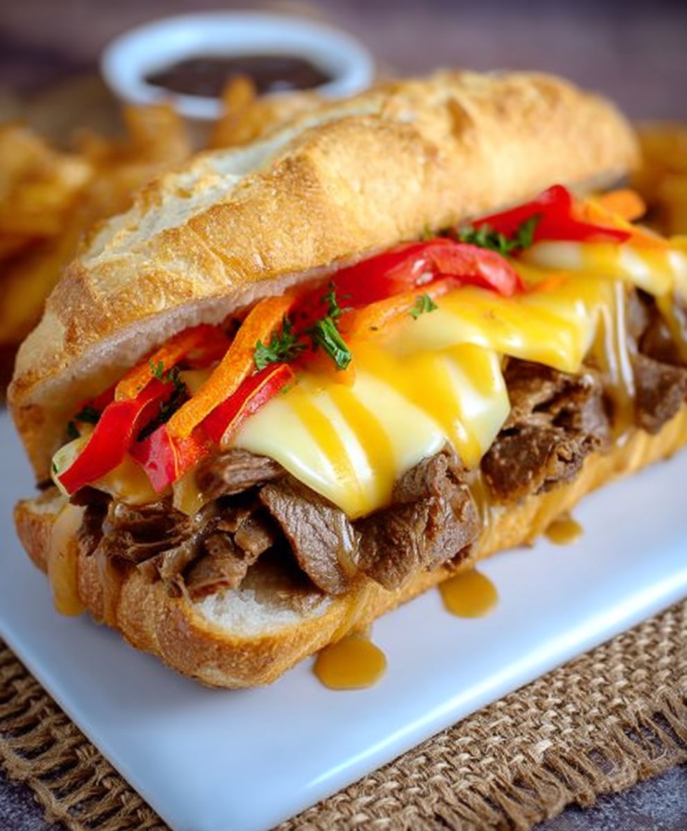 Beef and Cheese Sandwich