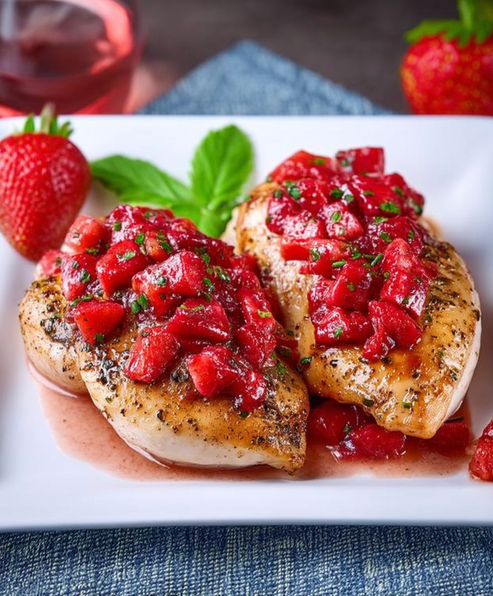 Strawberry chicken