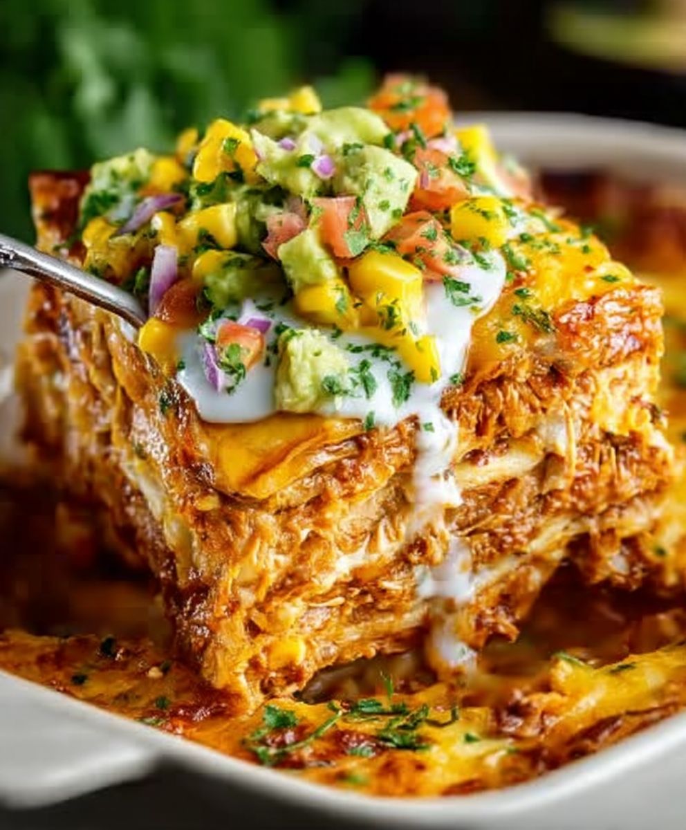 Chicken enchilada casserole
