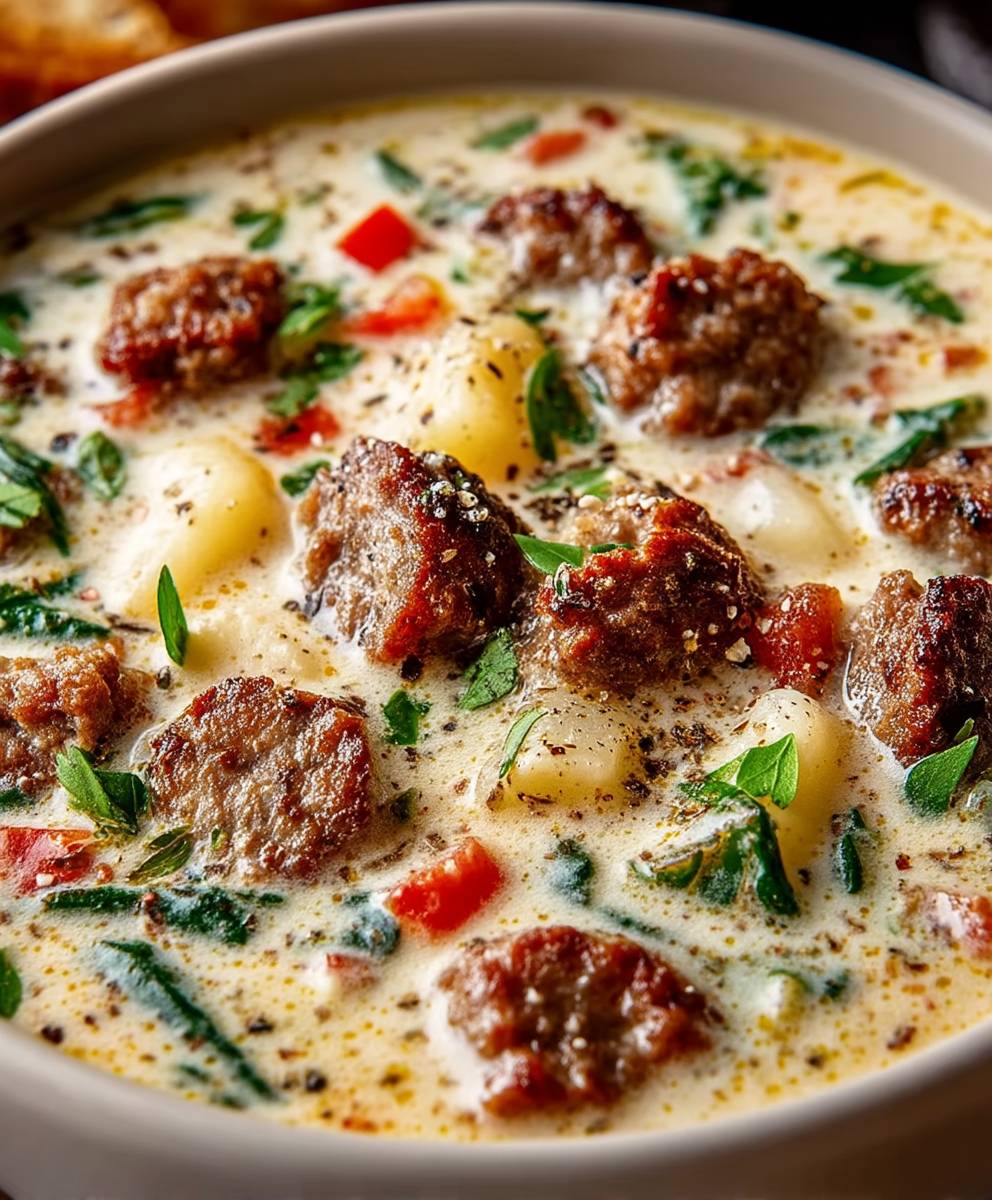 Parmesan Italian Sausage Soup