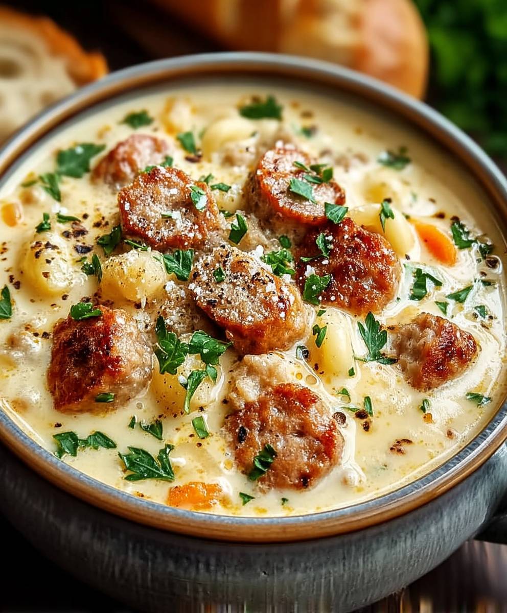 Sausage Parmesan Soup
