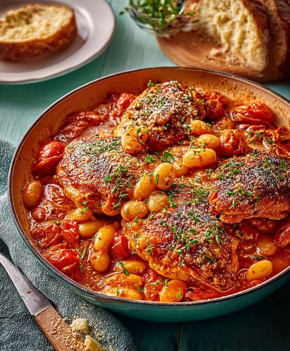 Chicken nduja butter bean