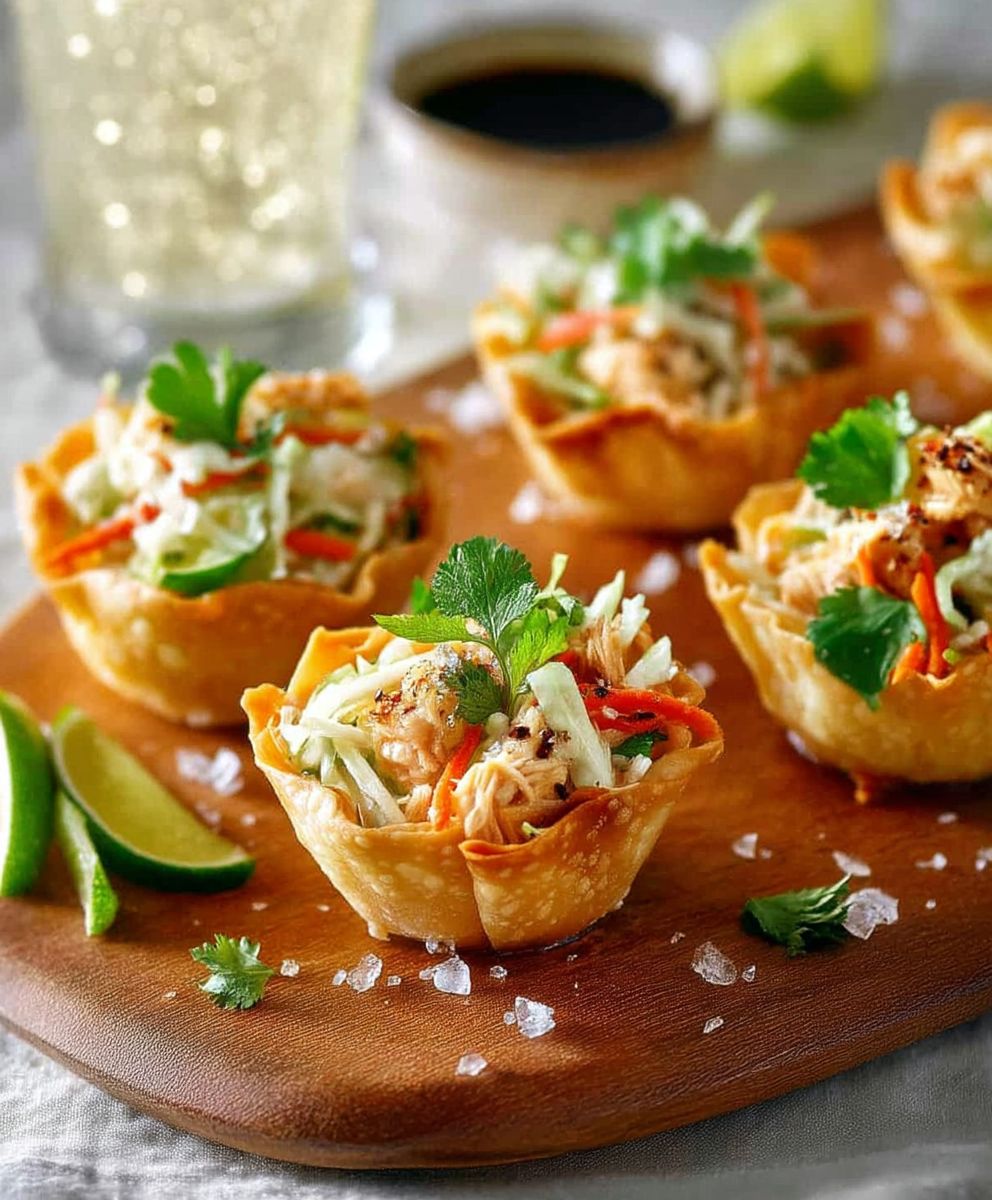 Thai Chicken Salad Cups