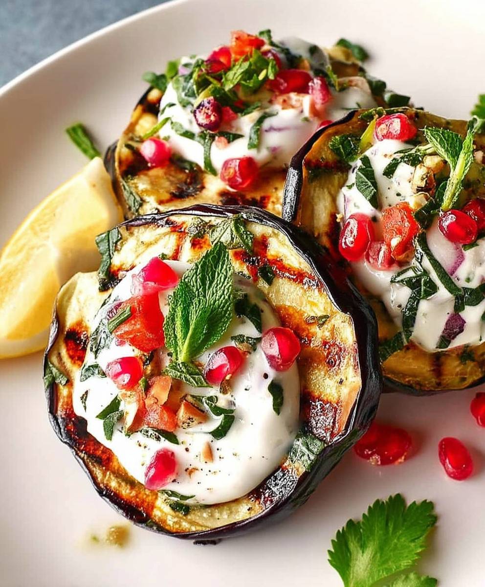 Grilled Eggplant Yoghurt Sauce