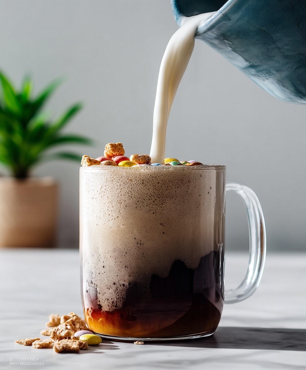 Lucky Charms Cereal Milk Latte