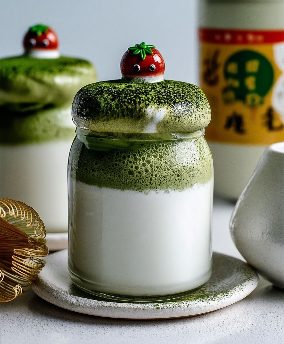 Fluffy Dalgona Matcha