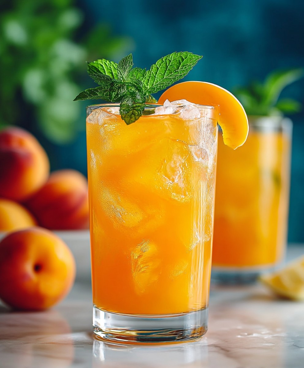 Apricot lemonade iced tea