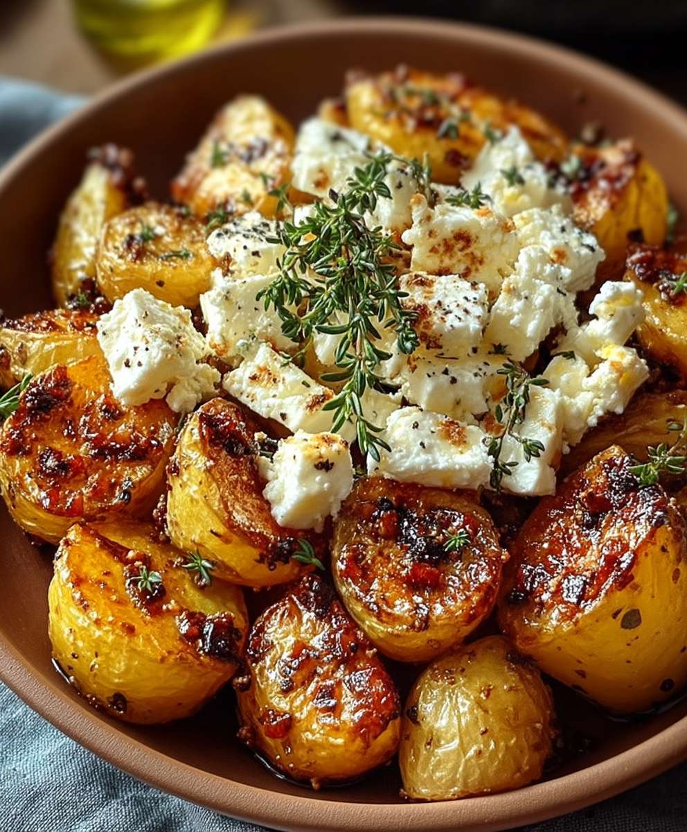 Baked Feta Roasted Potatoes