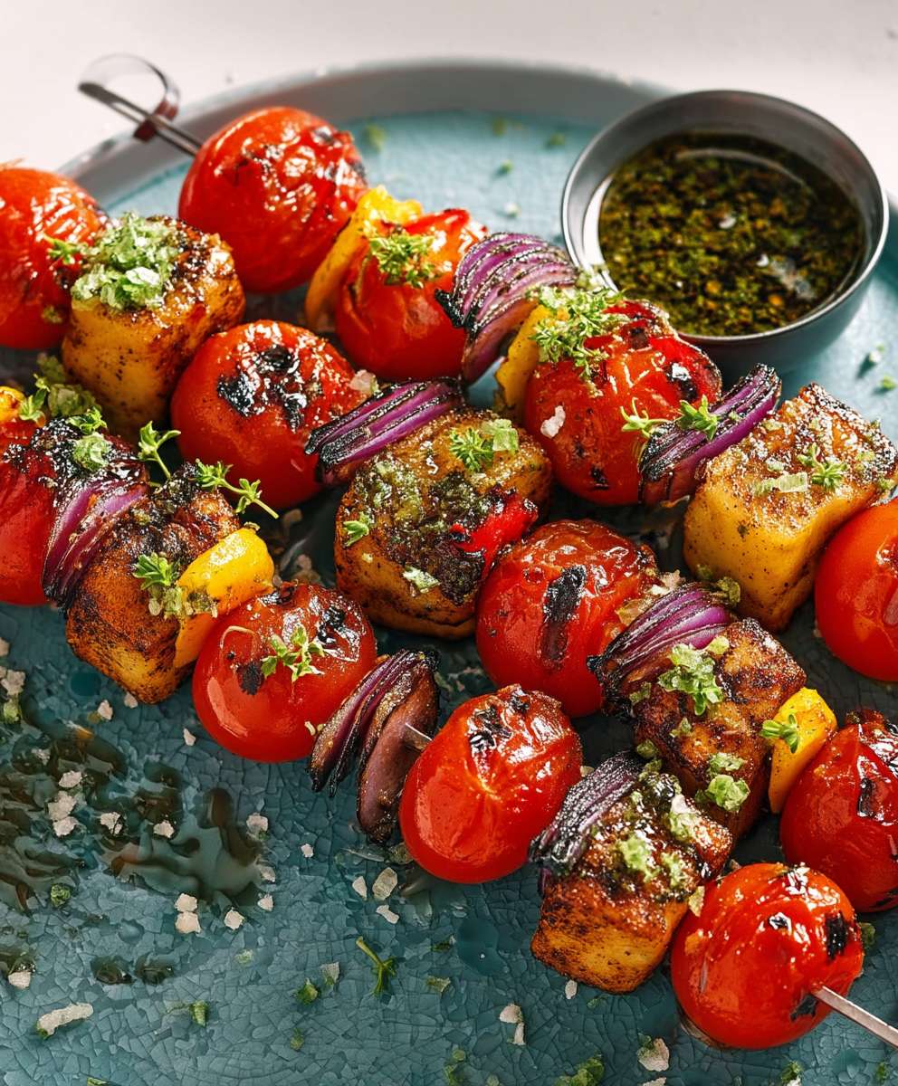 Tomato Gnocchi Kebabs