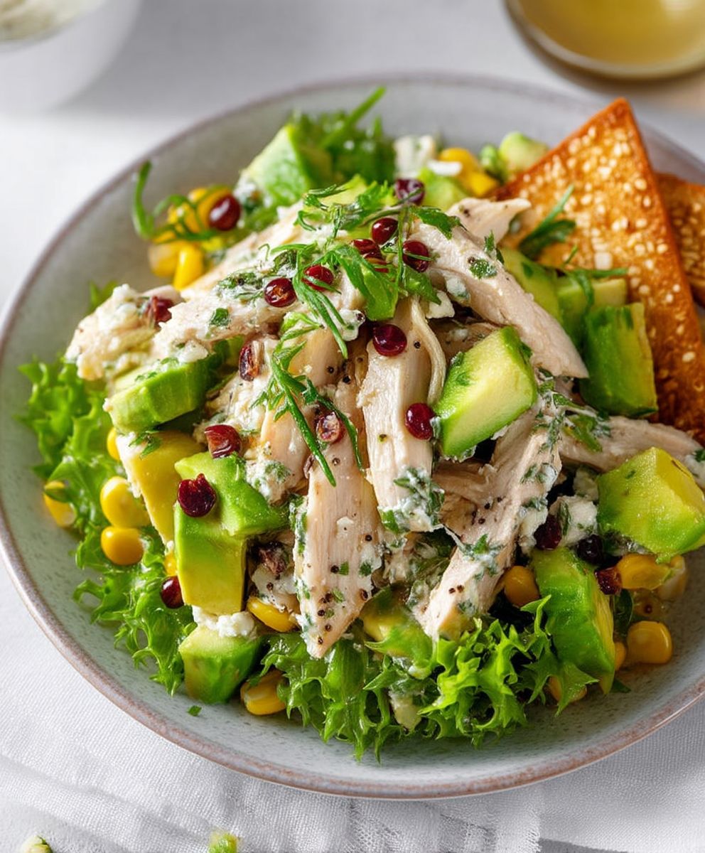 Avocado chicken salad